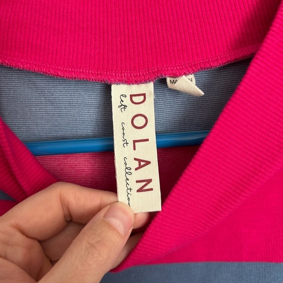 Dolan Striped Long Sleeve Top Size 3X Pink and Blue - Picture 4 of 8